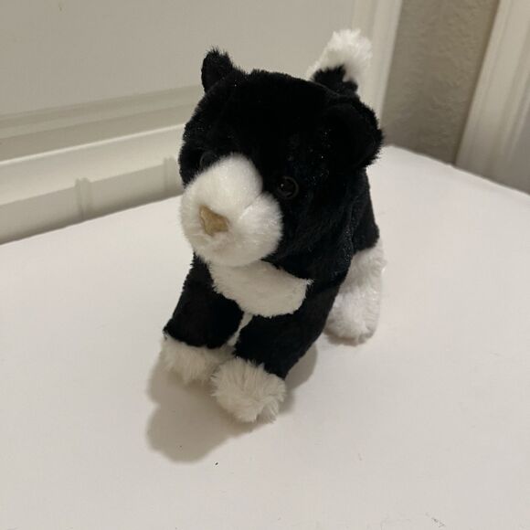 Douglas SOCKS Black White Tuxedo President Bill Clinton Cat Plush 7" Stuffed Toy - Picture 3 of 8